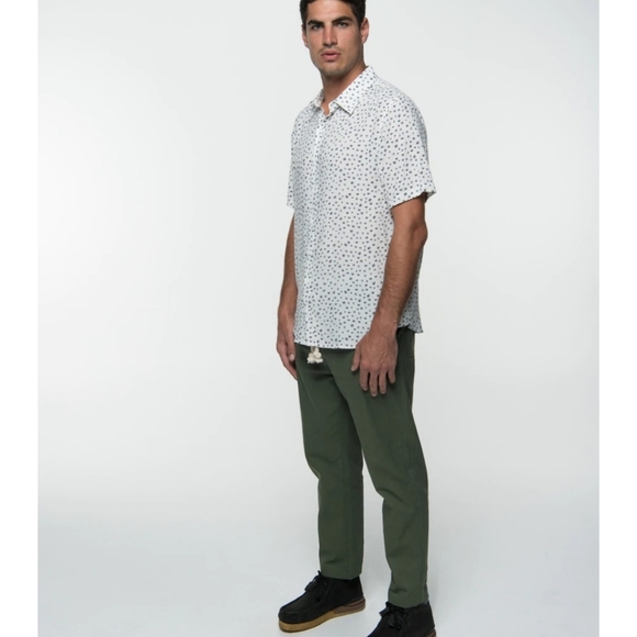 PARALLEL X LEAGUE THE DUKE WOVEN WHITE/BLACK MEN'S SIZE SMALL NEW WITH TAGS - Picture 2 of 16